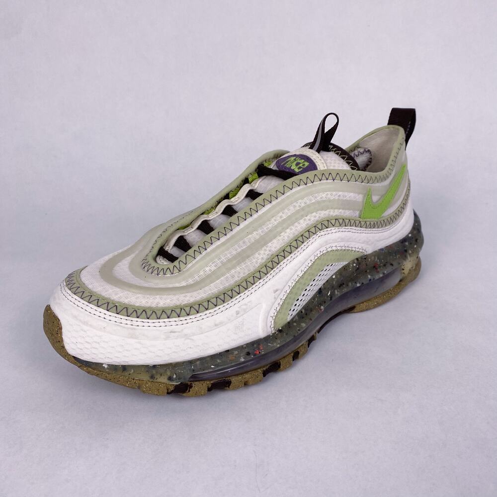 Nike Men's Air Max 97 Terrascape Phantom White Vivid Green Sneakers 8